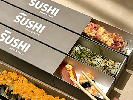 Customized Square-shaped Small Drawer-style Sushi Box