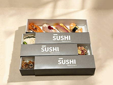 Customized Square-shaped Small Drawer-style Sushi Box