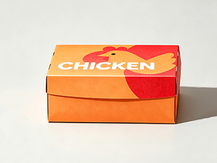 Customized Four-cornered Sky-top Fried Chicken Box
