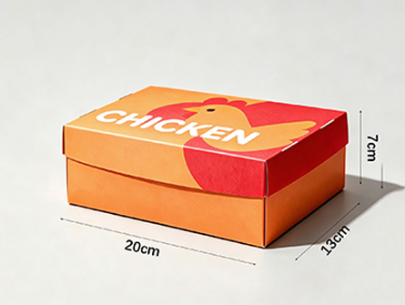 Customized Four-cornered Sky-top Fried Chicken Box