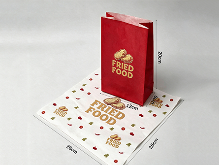 Customized Red Printed Food Packaging Set