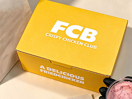 Customized Yellow Flap-style Fried Chicken Box