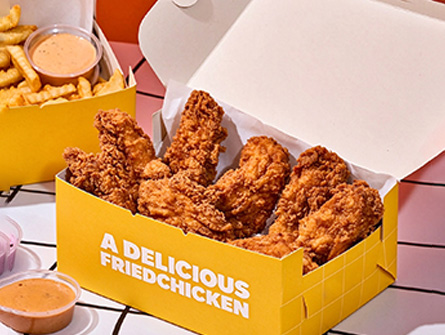 Customized Yellow Flap-style Fried Chicken Box