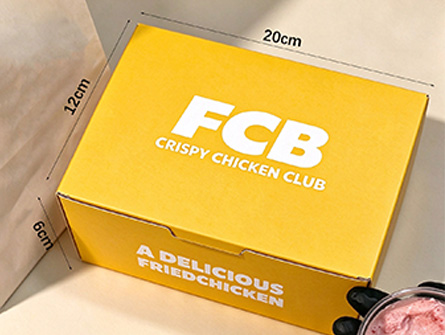 Customized Yellow Flap-style Fried Chicken Box