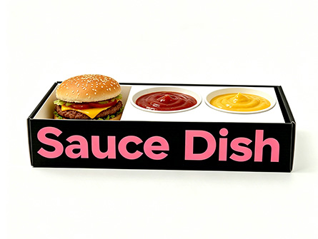 Customized Dipping Sauce Burger Box