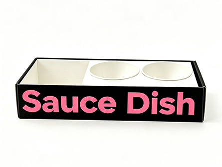 Customized Dipping Sauce Burger Box