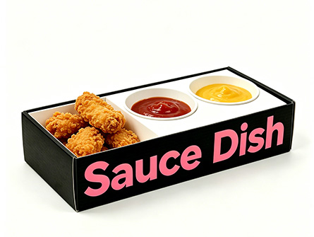 Customized Dipping Sauce Burger Box