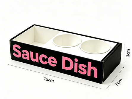 Customized Dipping Sauce Burger Box