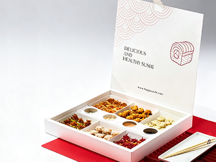 Customized White Large-capacity Sushi Box Set