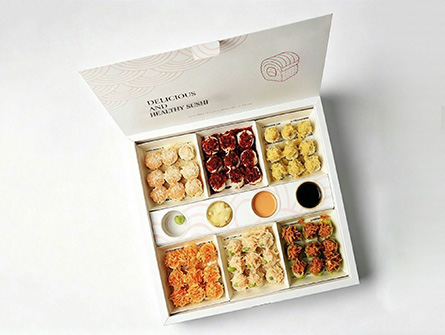 Customized White Large-capacity Sushi Box Set