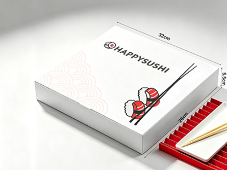 Customized White Large-capacity Sushi Box Set