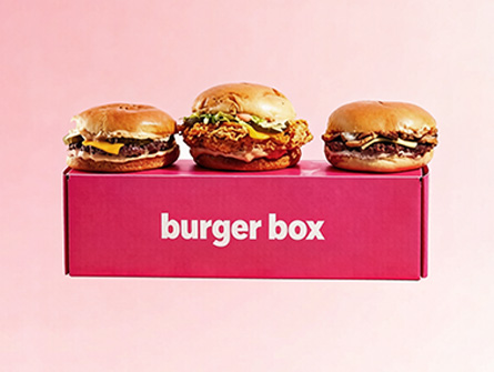 Factory-made Pink Rectangular Hamburger Boxe