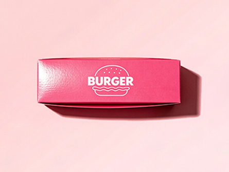 Factory-made Pink Rectangular Hamburger Boxe