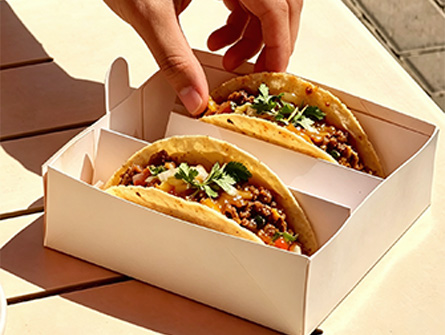 Customized Drawer-style Taco Box With Customized Logo