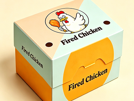 Customized Recyclable Printed Fried Chicken Boxes