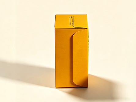 Yellow Foldable Hamburger Box