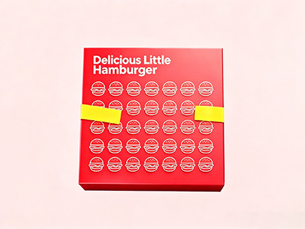 Customized Red Drawer-style Burger Box