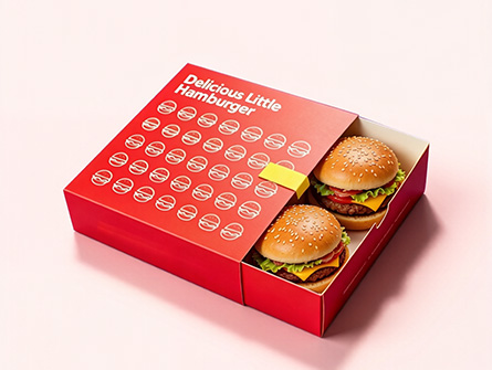 Customized Red Drawer-style Burger Box