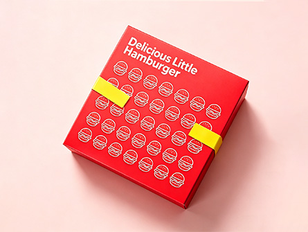Customized Red Drawer-style Burger Box