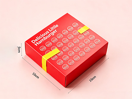 Customized Red Drawer-style Burger Box