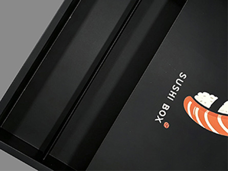 Customized Black Drawer Sushi Box