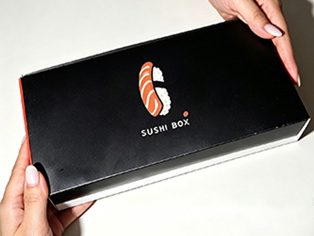 Customized Black Drawer Sushi Box