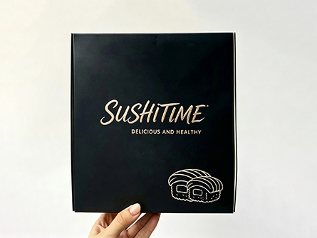 Customized Embossed Flip-top Sushi Box