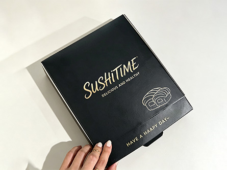 Customized Embossed Flip-top Sushi Box