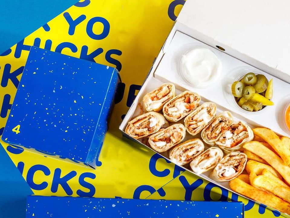 Custom Food White Fried Chicken Packing Box