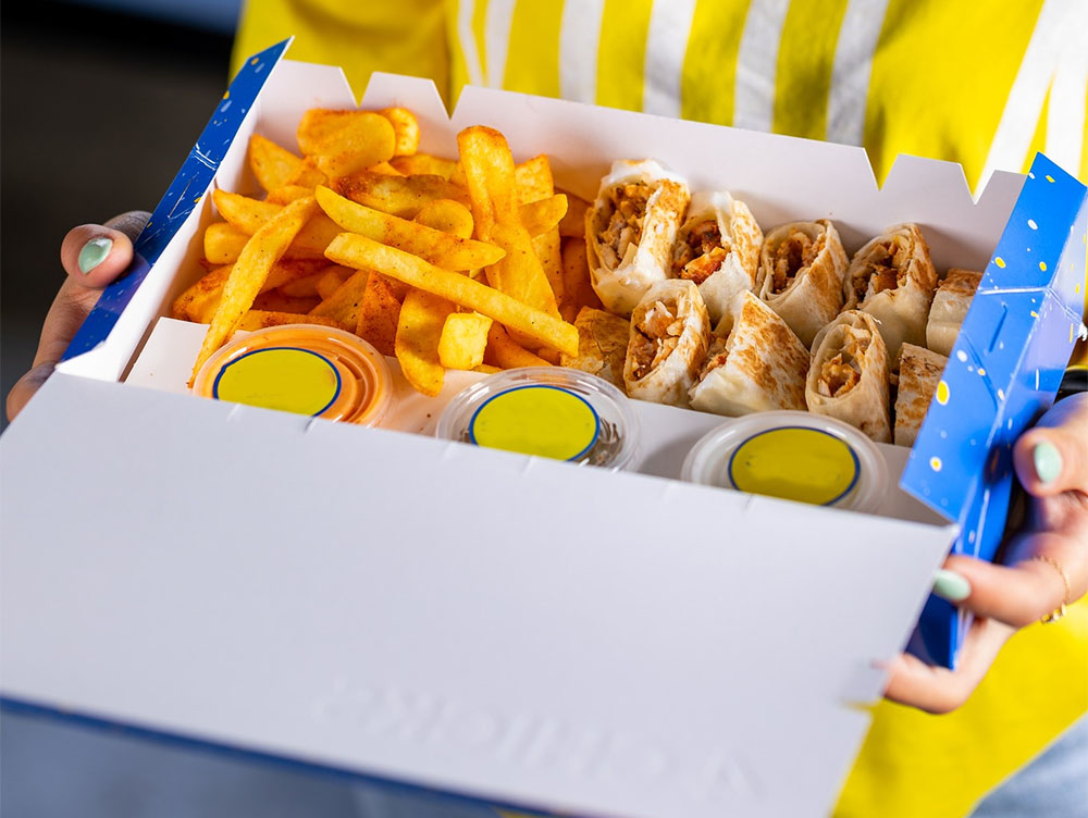 Custom Food White Fried Chicken Packing Box