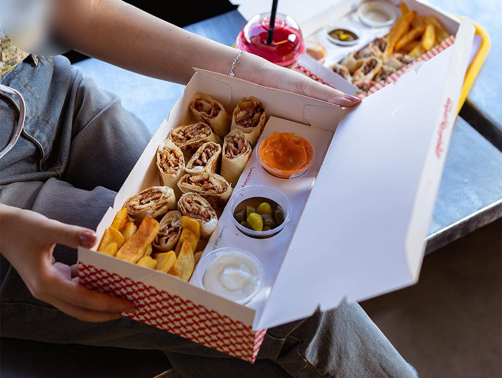 Custom Food Sharwama Packing Box