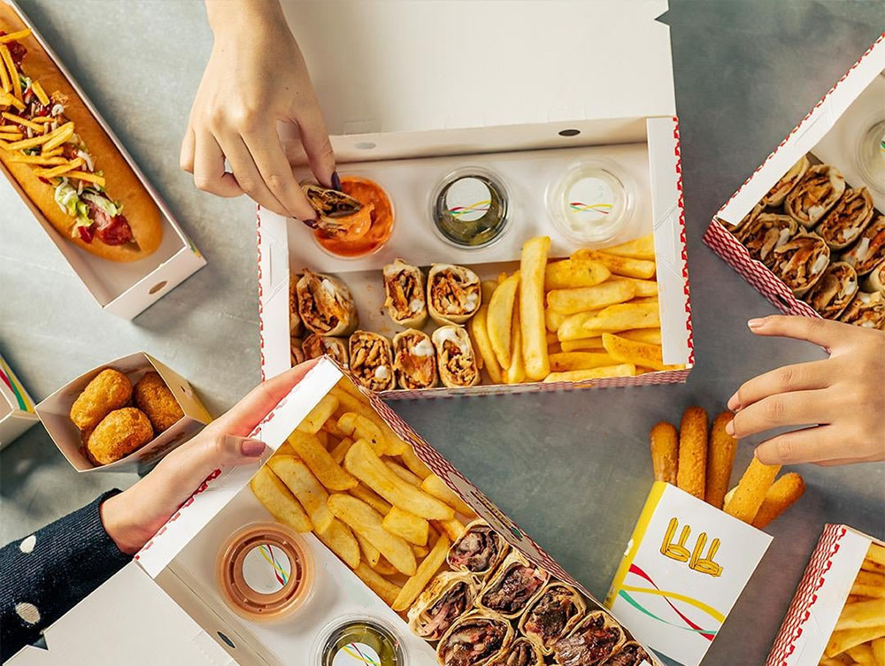 Custom Food Sharwama Packing Box