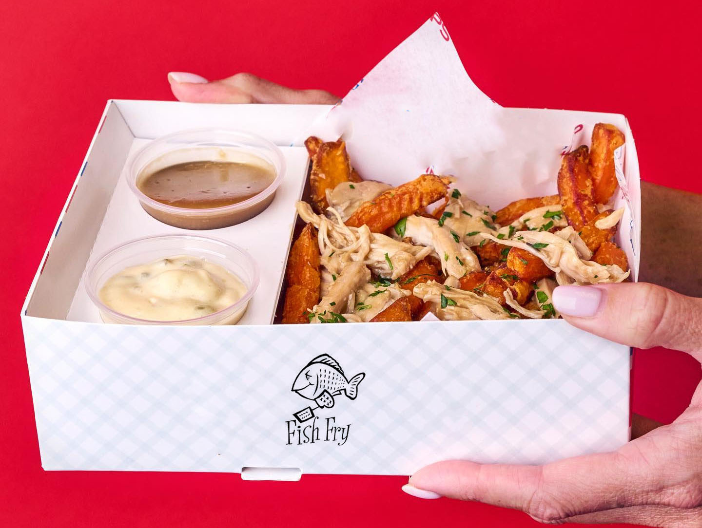 Custom Fish And Chip Packaging Takeout Paper Box With Your Own Logo