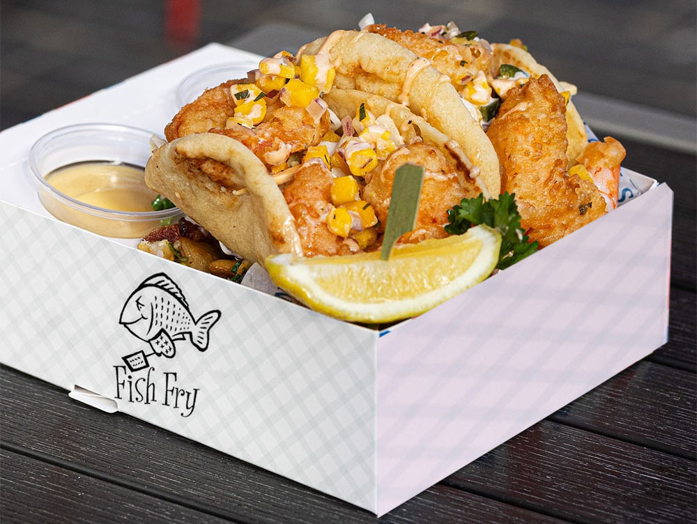 Custom Fish And Chip Packaging Takeout Paper Box With Your Own Logo