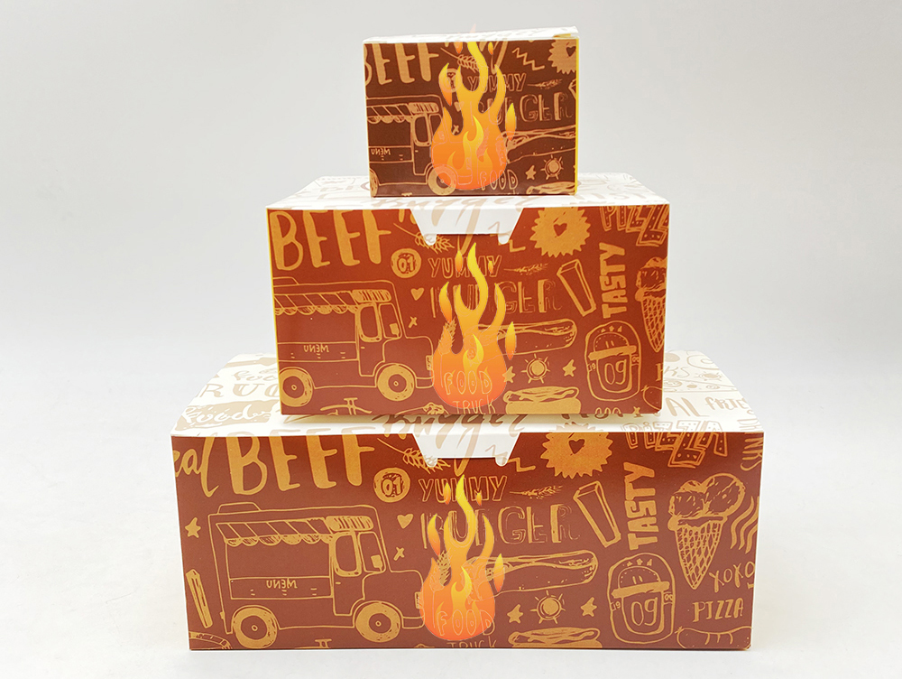 Kraft Paper Disposable Food Fried Chicken Package Box