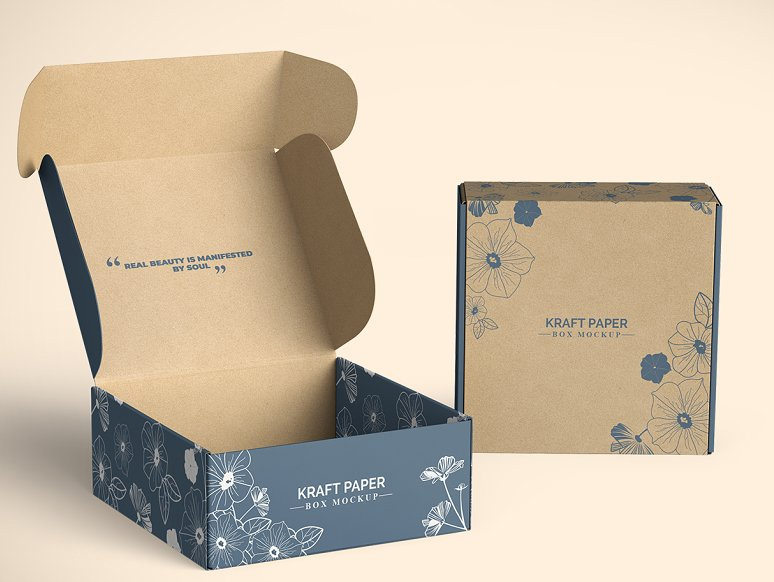 Brown Kraft Packaging Corrugated Mailing Box