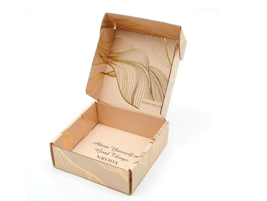 Luxury Gold Stamp Gift Packing Corrugated Box