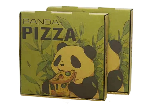 Panda Biodegradable Logo Pizza Box