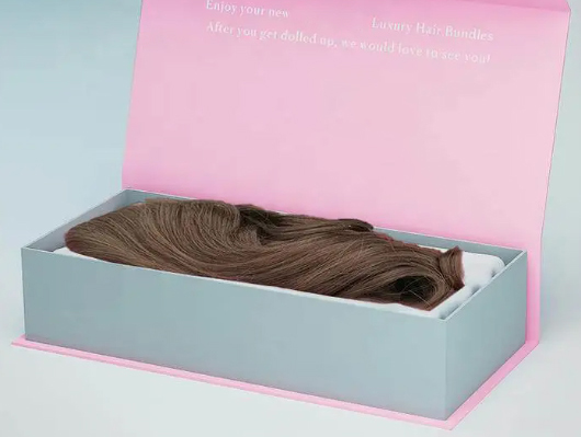  Rigid Full Color Luxury Hair Extension Packaging Box