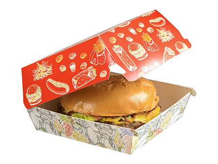 Burger Paper Boxes With Design