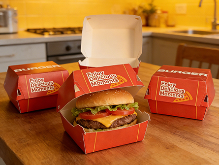 Burger Paper Box Cardboard