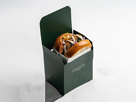 Hamburger Boxes and French Fries Bag
