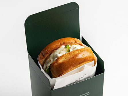 Hamburger Boxes and French Fries Bag