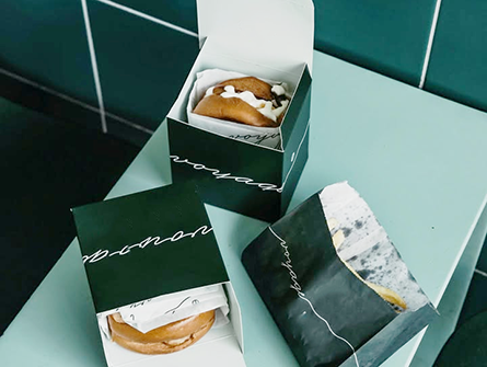 Hamburger Boxes and French Fries Bag