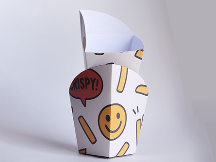 Fries Cone Packaging With Logo