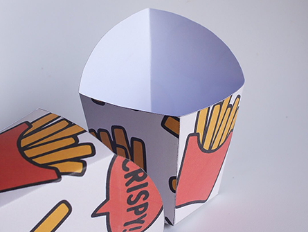 Fries Cone Packaging With Logo