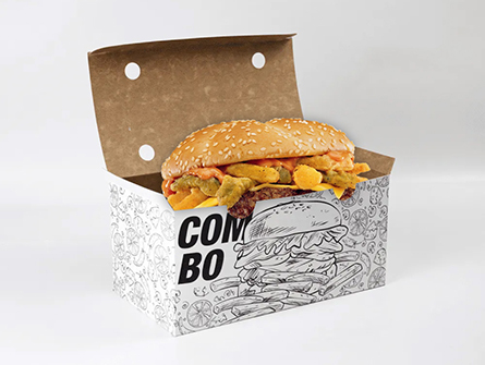 Hamburger Containers Paper Boxes