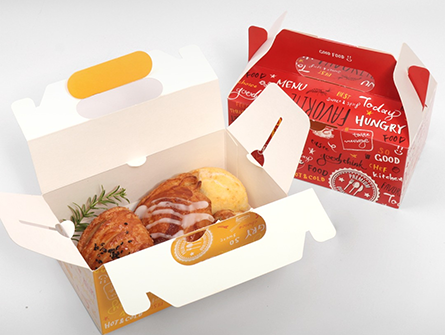 Chicken Burger Packaging Box with Handle