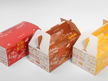 Chicken Burger Packaging Box with Handle