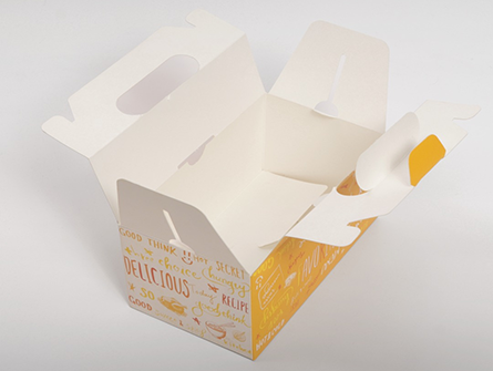 Chicken Burger Packaging Box with Handle
